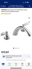 Peerless Two Handle Widespread Roman Tub Faucet Kit PTT298696 Chrome