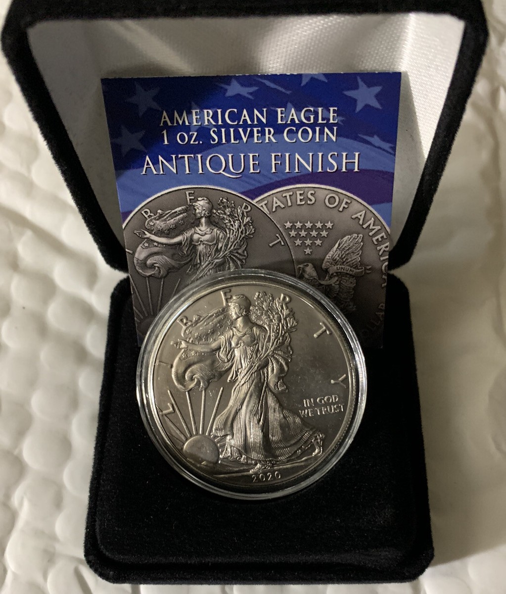 アメリカンイーグル1オンス銀貨 2020年発行 楽天で5年前に野口コイン