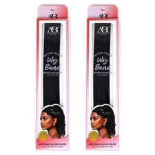 Ana Beuty Silicone Non-Slip Elastic Wig Band with Adjustable Closures-2pcs