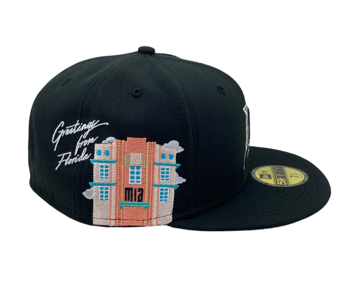 Florida Marlins Cloud Icon black New Era 59 fifty fitted cap hat