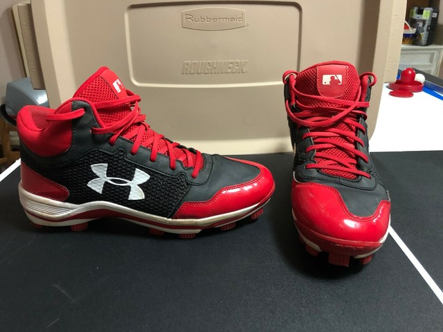 under armor high top baseball cleats