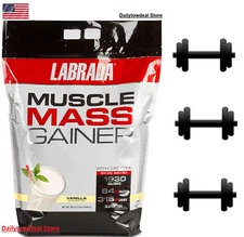 Labrada Nutrition, Muscle Mass Gainer with Creatine, Vanilla, 12 lbs