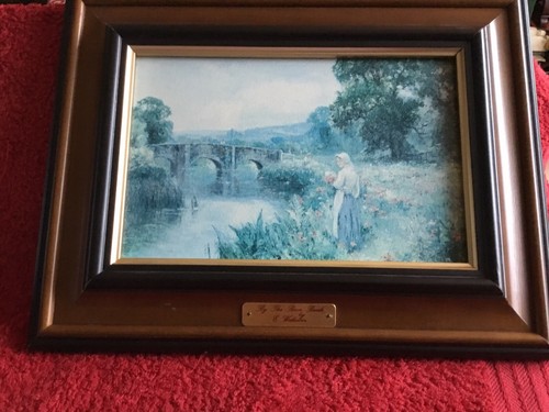 Ernest Walbourn By The River Bank Art Print Framed Knightsbridge Collection - Picture 1 of 8