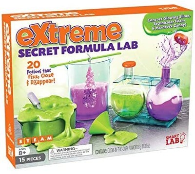Fun and Educational Tests Extreme Secret Formula Lab w/ Glow in the Dark Powder
