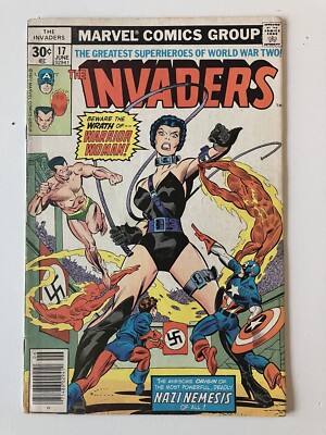 Marvel, The Invaders, #17, Vol. 1, 1977, First Appearance of Warrior Woman