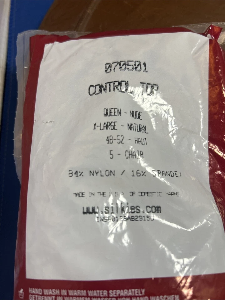 De Colección Silkies Control Top Pantimedias Manguera Talla XL Queen-Nude Soporte Pierna 070501 Lote 3 Foto 2 de 4