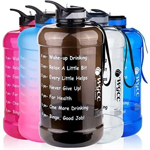 UGYM Workout 1 Gallon BPA Free Sport Water Bottle w/ Time Indicator 128/74/36oz - Image 2 of 4