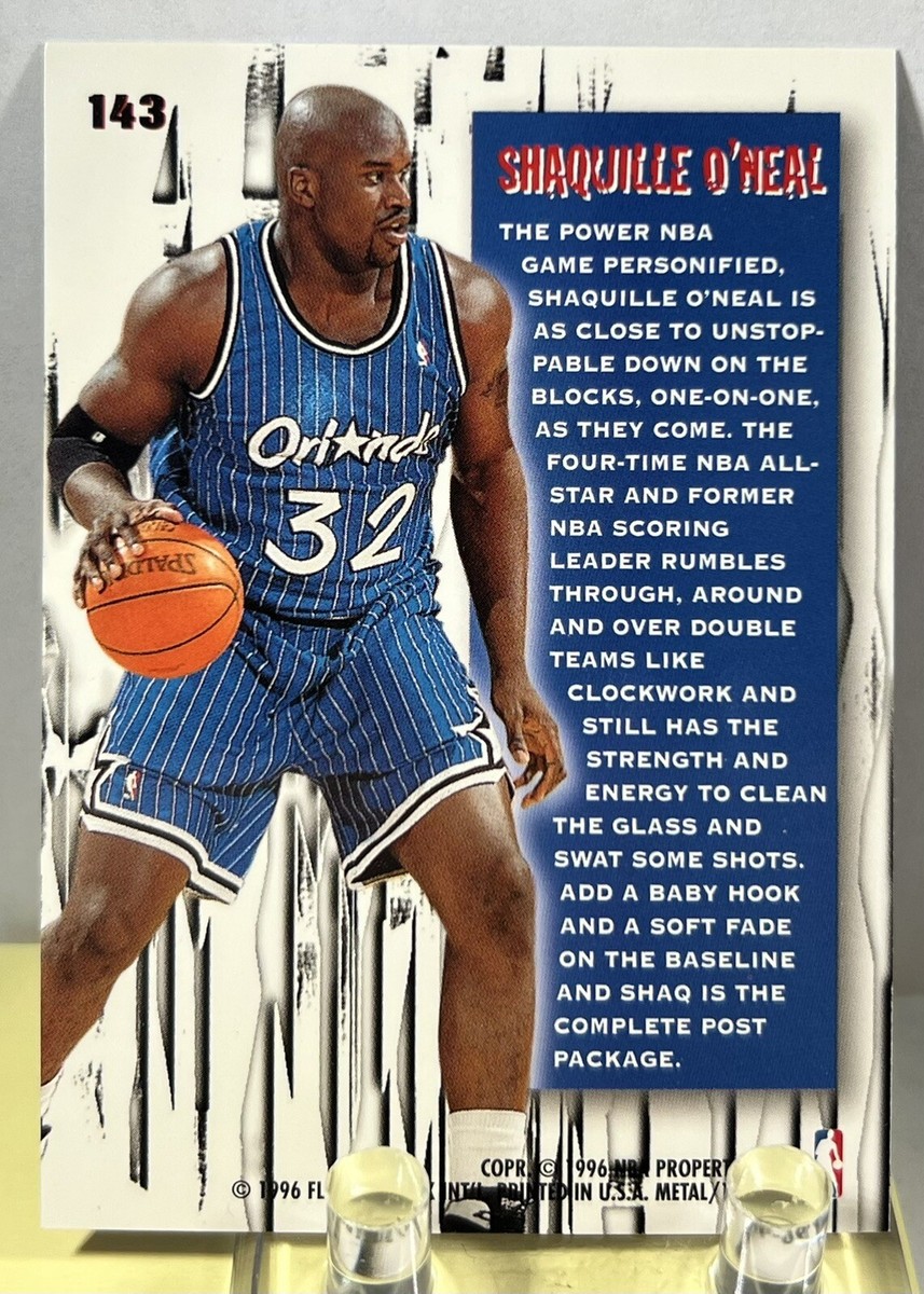 メ*男様 NBAカード SHAQUILLE O’NEAL FLEER 1997 🔥1996-97 Fleer Metal Shaquille O'Neal #143 Metal Shredders NBA