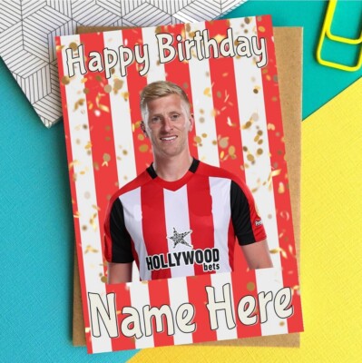 Brentford personalisierte Geburtstagskarte