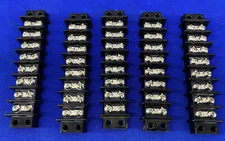 KULKA TERMINAL BLOCK CONNECTOR BARRIER STRIP/BLOCK 8 CIRCUITS - 1 LOT QTY 5