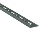 Tile rail L-profile colour black brushed angle rail V2A L200cm