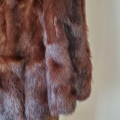 SAGA MINK Fur Coat Women Size 11 Dark Brown | eBay 