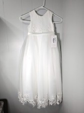 JJ  s House Ivory Flower Girl Dress - Size 5