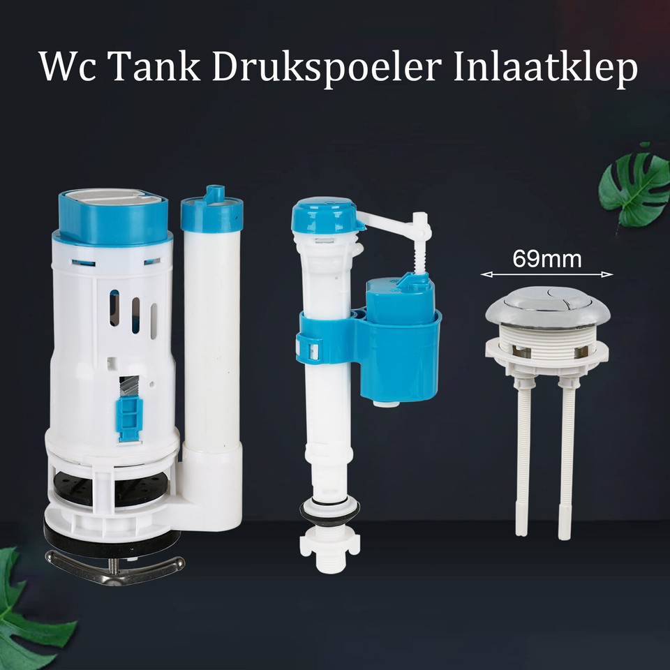 Complete Toilet Cistern Repair Kit Water Tank Fill Part Drain Flush