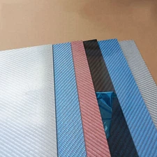 3K Composite Board Multicolor Carbon Fiber Plate 400x500mm Sheet Thick 1mm-5mm