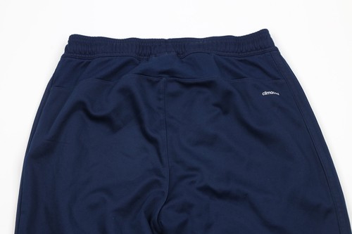 Vintage Adidas Mens Small Faded Spell Out Soccer Tapered Leg Warm Up Pants Blue - Picture 9 of 12