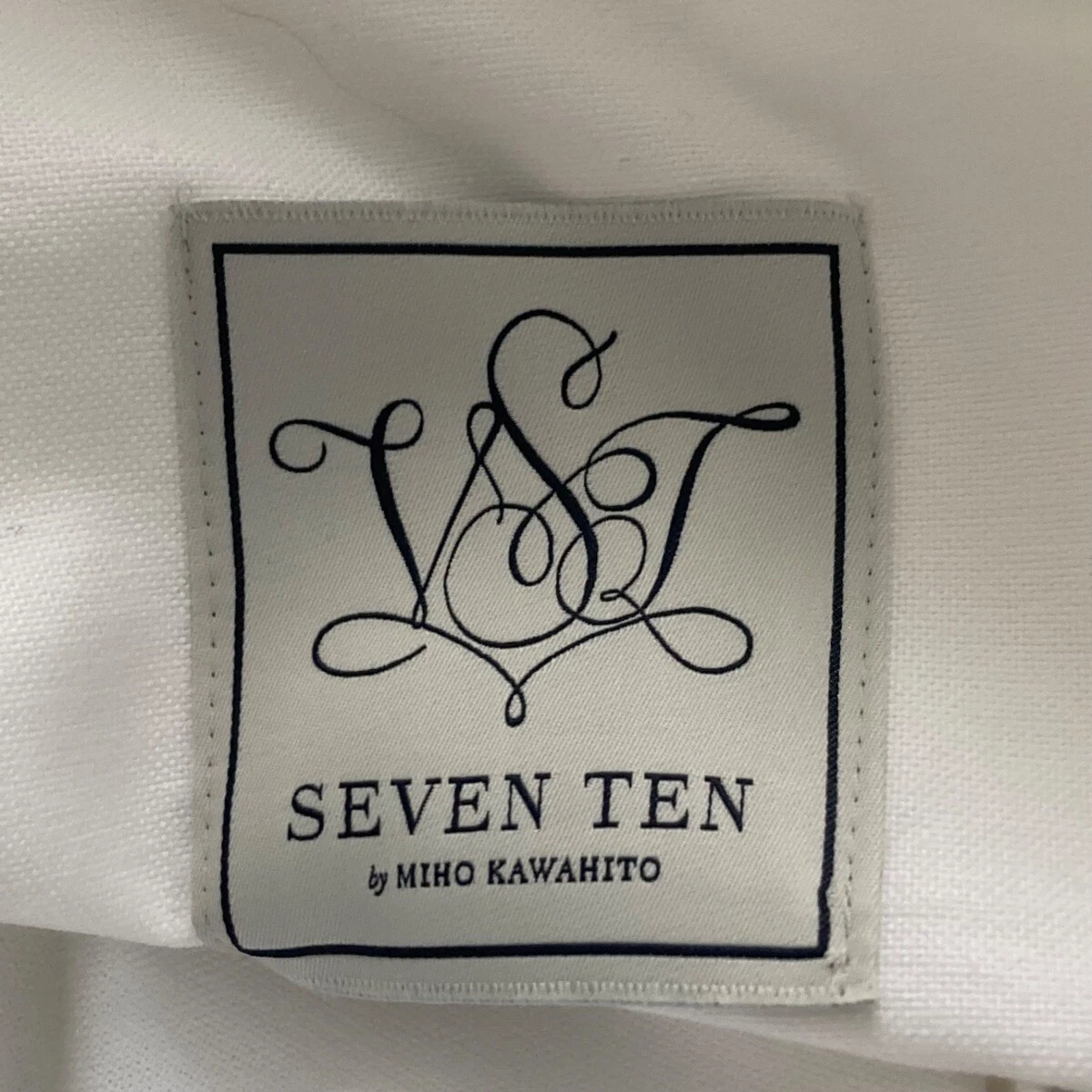 Auth SEVEN TEN by MIHO KAWAHITO - White Black Women's Blouse