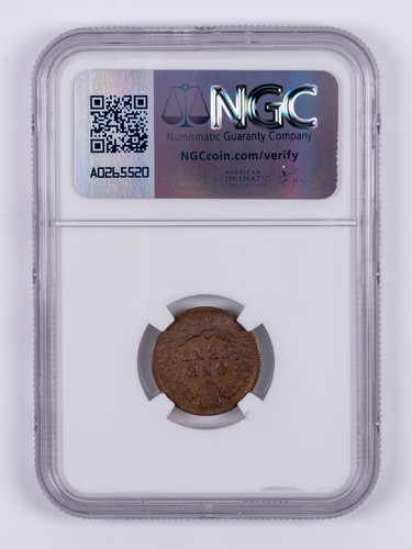 1871 Indian Head Small Cent NGC VF30 BN RB004 - Picture 2 of 2