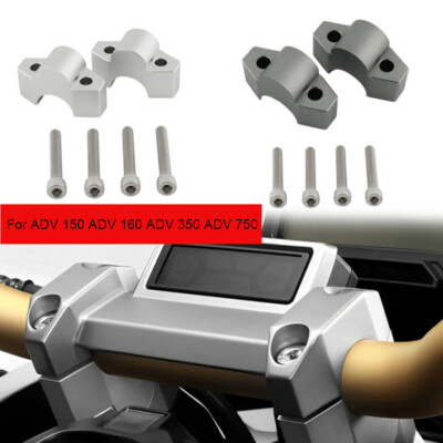 CNC Front Handlebar Riser Clamp Extend Adapter For ADV150 ADV160 ADV350 X-ADV750