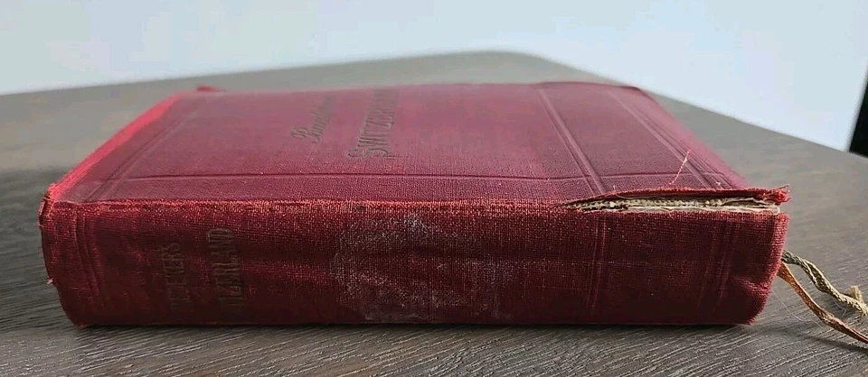 1922 Switzerland Chamonix & The Italian Lakes Travel Book by Karl Baedeker - Image 3 of 4