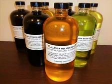 100% PURE CARRIER OILS Virgin Organic Quality in Glass Bottle Choose Type/Size 