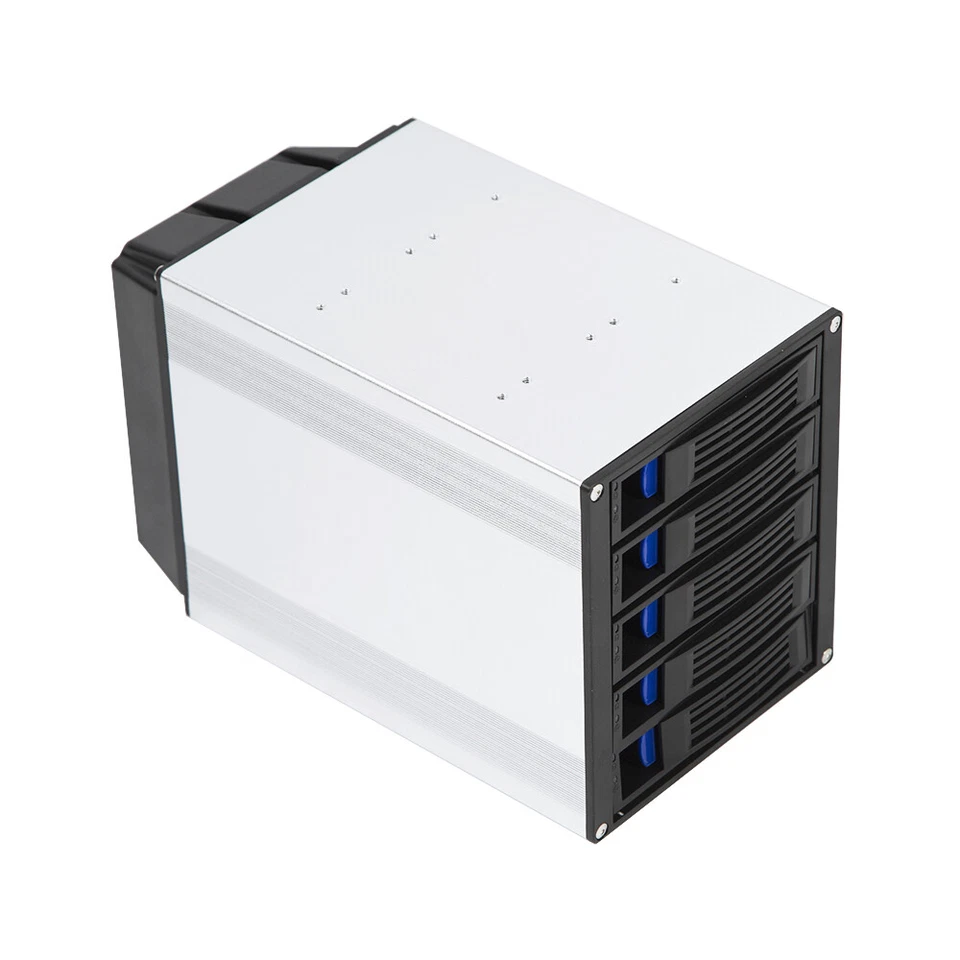 Gabinete de disco duro interno de 5 bahías bahía de intercambio en caliente rack móvil para 5 x SATA 3,5" Foto 4 de 4