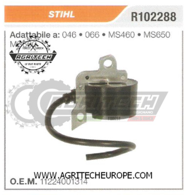 Bobine D'allumage Compatible Avec Stihl 046, 066, MS460, MS650 Et MS660 - Jardin