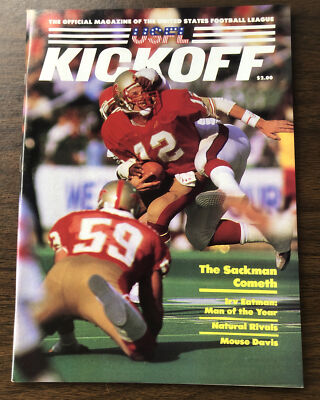 1985 USFL Program New Jersey Generals vs Tampa Bay Bandits