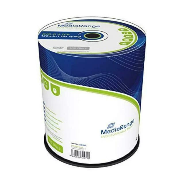 CD, DVD e Blu-Ray MediaRange per l'archiviazione di dati informatici