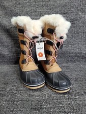 Cat Jack Girls' Constance Winter Tan Leather Boots NWT