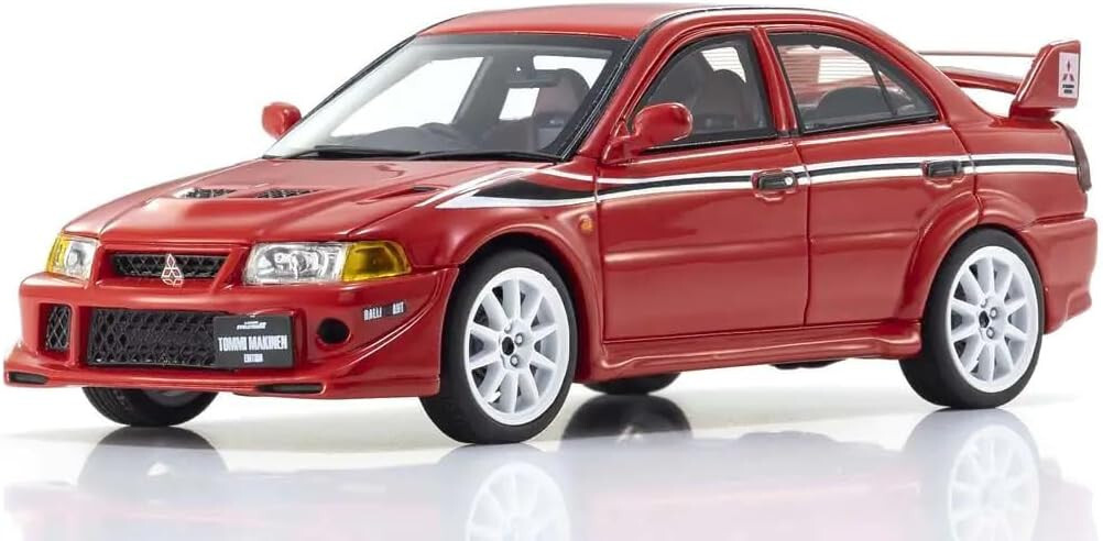 ホビーラジコン KYOSHO MITSUBISHI LANCER EVOLUTION Kyosho 1/43 Mitsubishi Lancer Evolution VI TME Red 4.3×1.2