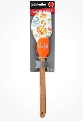 Cooking Concepts Silicone Spatula set (2) ''harvest Themed  Brand New-Thankful