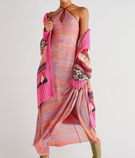 Free People NWT Size Small Knit Strappy Maxi Dress New