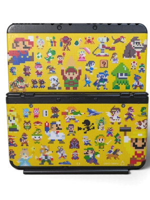 NINTENDO New 3DS Console Stylus w/Super Mario Maker Design Custom Plate #189
