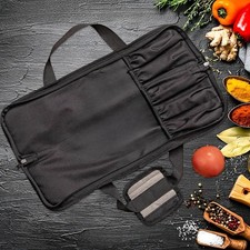 Kochmessertasche, 5 Steckpl&auml;tze, Kochwerkzeug, Kochmesseretui f&uuml;r Reisen,