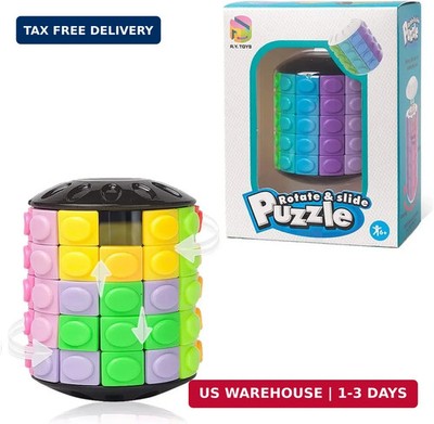 R.Y.TOYS Rotate and Slide Puzzle-Design Patent,Fidget Toys(Restore/Create)-12 Co