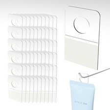 500pcs Self Adhesive Tabs Tags Hooks Clear Sticky Hang Tab Plastic Hangers fo