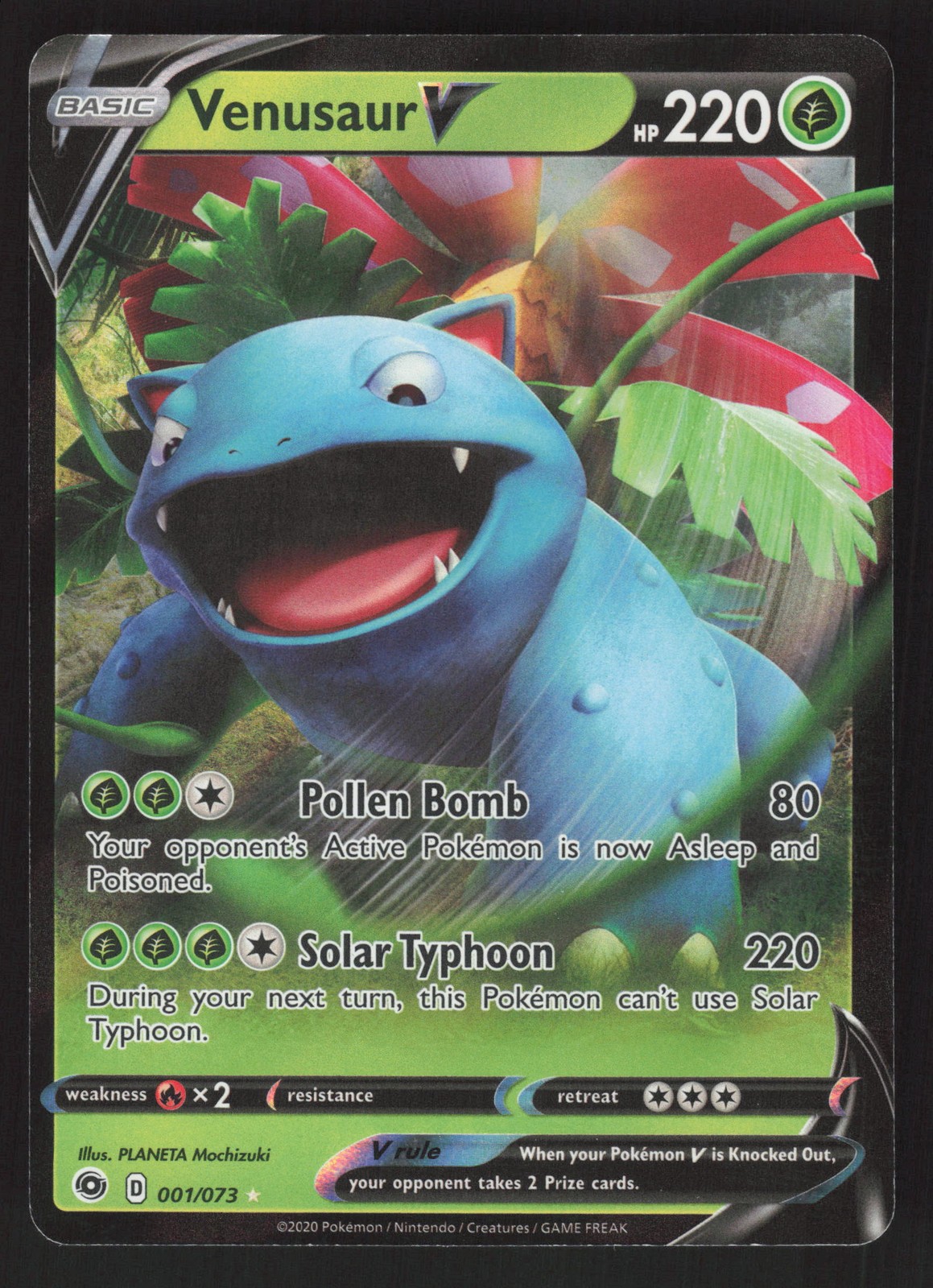 Venusaur V 01/73 Pokemon Champion's Path