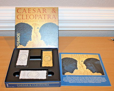 Caesar und Cleopatra; Kosmos card game for 2, in German, 10 years +, very good 