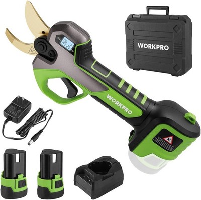 WORKPRO 12V Cordless Tree Pruner 1.2 Cut Fast Charger