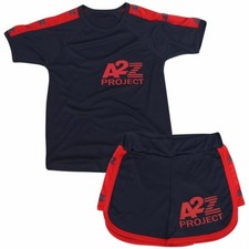 Kids Shorts Set Boys Girls T-shirt Sports Navy Summer Outfits Shorts 2 Piece