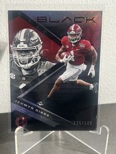 Jahmyr Gibbs 2023 Panini Chronicles Black Draft Picks Red /149 No. 23