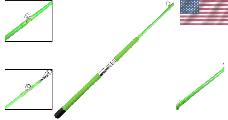 7'6" Medium Heavy Catfish Fishing Rod - Durable, Lightweight, Glow-in-the-Dark - Image 2 of 4