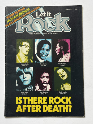 Let it Rock Magazine No 28 April 1975 Bob Dylan John Lennon Bob Marley Bobby Wom