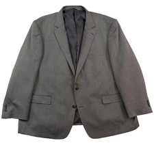 Oak Hill 3XL 54R 56R gray herringbone blazer jacket sport suit coat classic fit