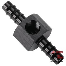 5/16 Hose Barb Inline Fuel Pressure Gauge T Fitting 5/16 Barb with 1/8 NPT Port