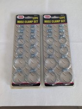 24 Piece Stainless Assorted Hose Clamps Zinc Plated