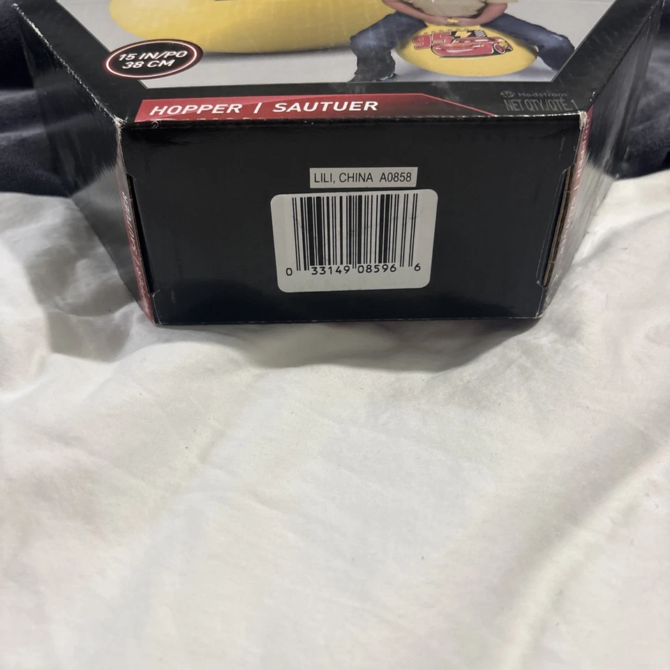 Disney Cars Lightning McQueen#95 Yellow 15" Inflatable Bouncing Hopper Ball-New! - Image 3 of 4