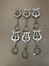 Lot of 6 Metal Clarinet Marching Lyres Music Holders