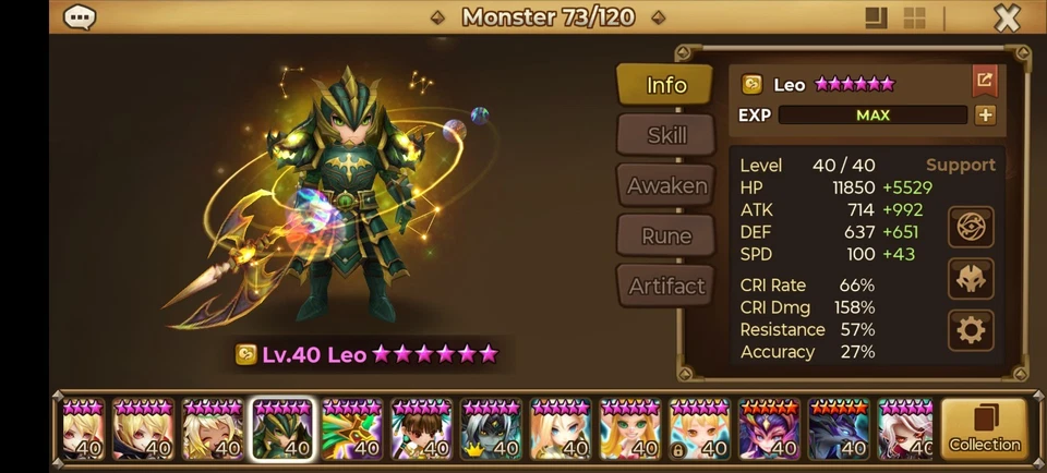 Cuenta de mitad de juego Lucifer/Leo/Verónica con muchos otros Nat 5s Summonerswar Foto 2 de 4
